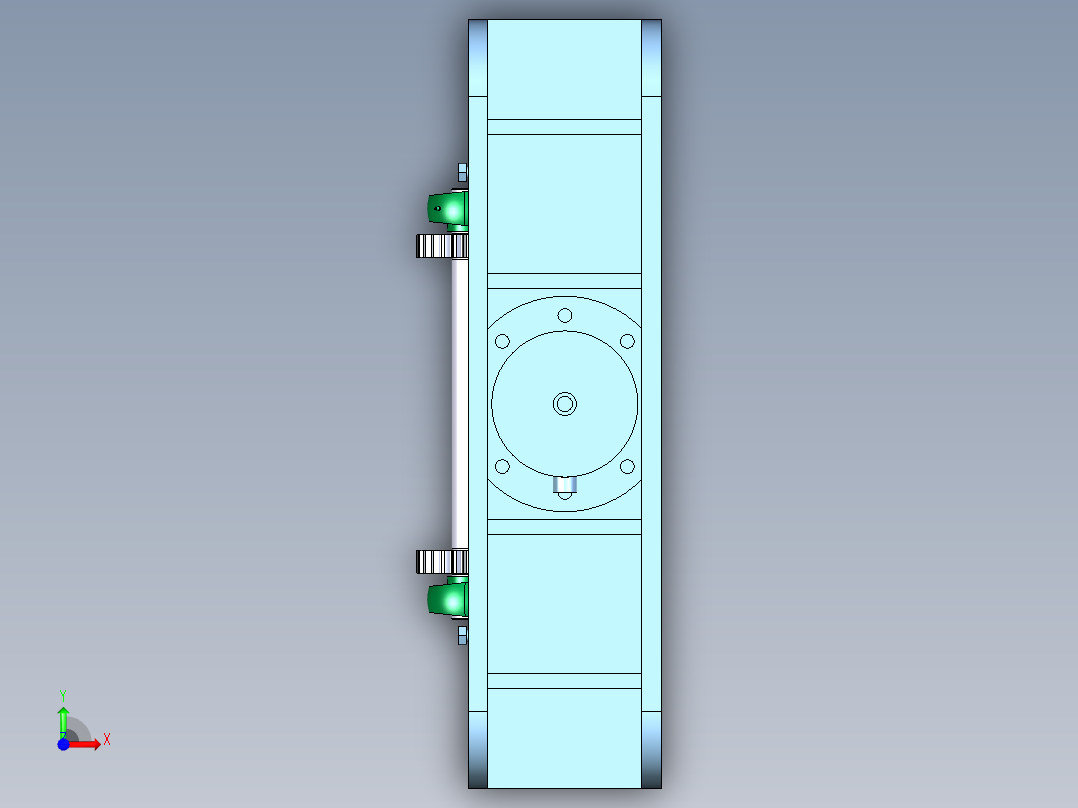 小型龙门剪前视图