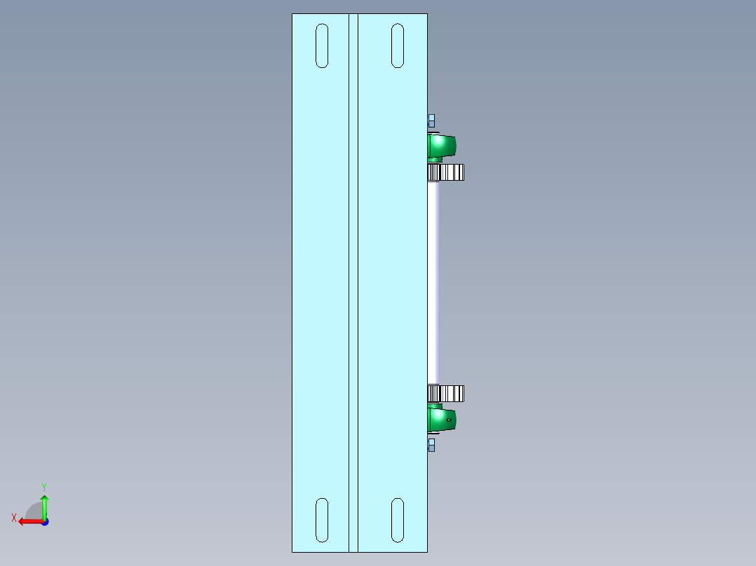 小型龙门剪后视图