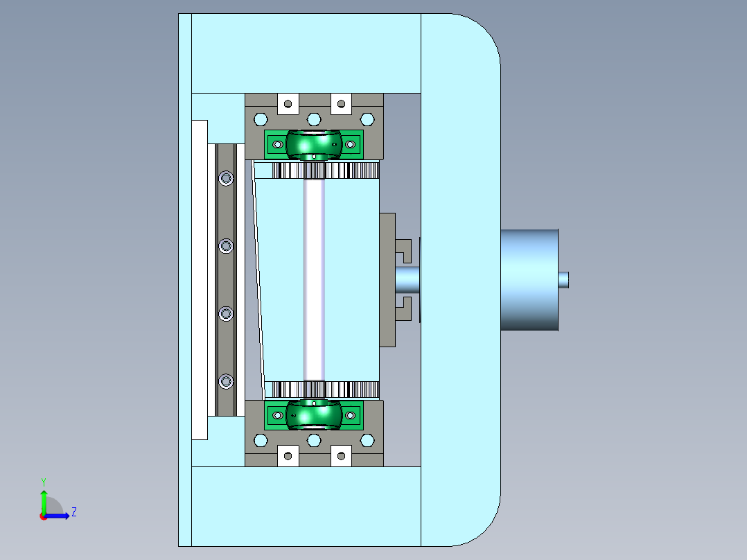 小型龙门剪左视图