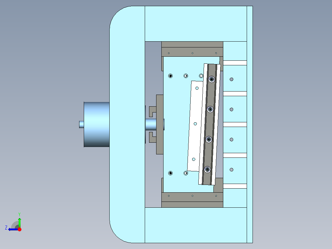 小型龙门剪右视图