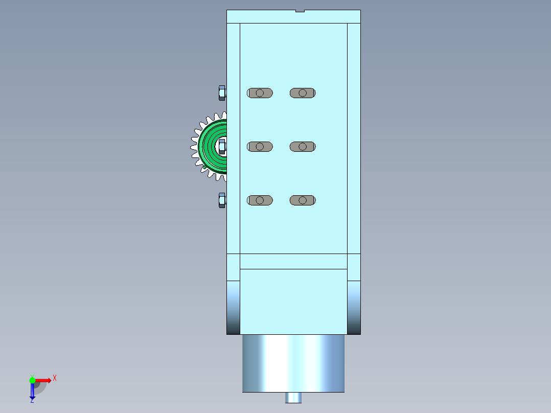 小型龙门剪俯视图