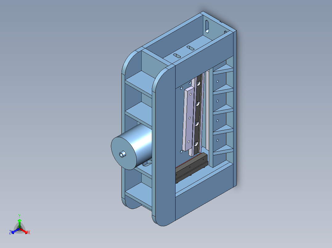 小型龙门剪正等轴测图
