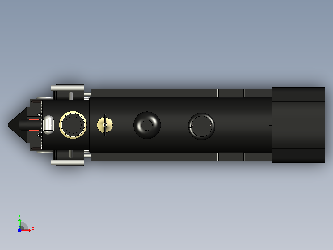 火车机车列车steam-locomotive-353-model-1837-模型格式为 igs前视图