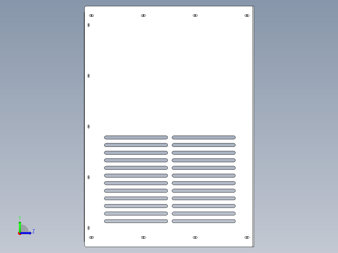 冷却器柜12左视图