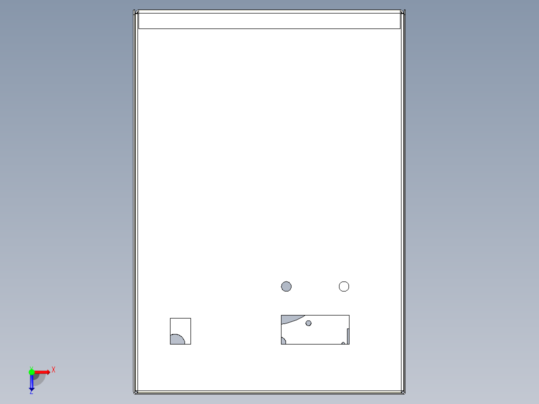 冷却器柜12俯视图