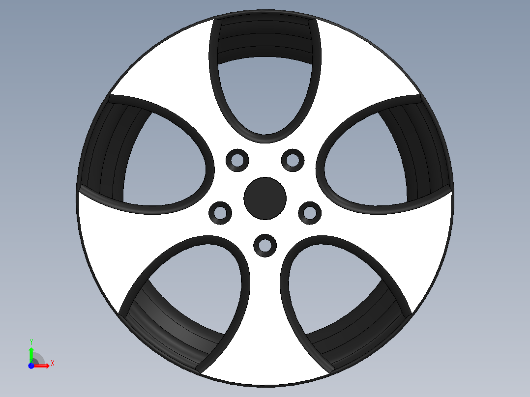 大众高尔夫4 17英寸轮圈前视图