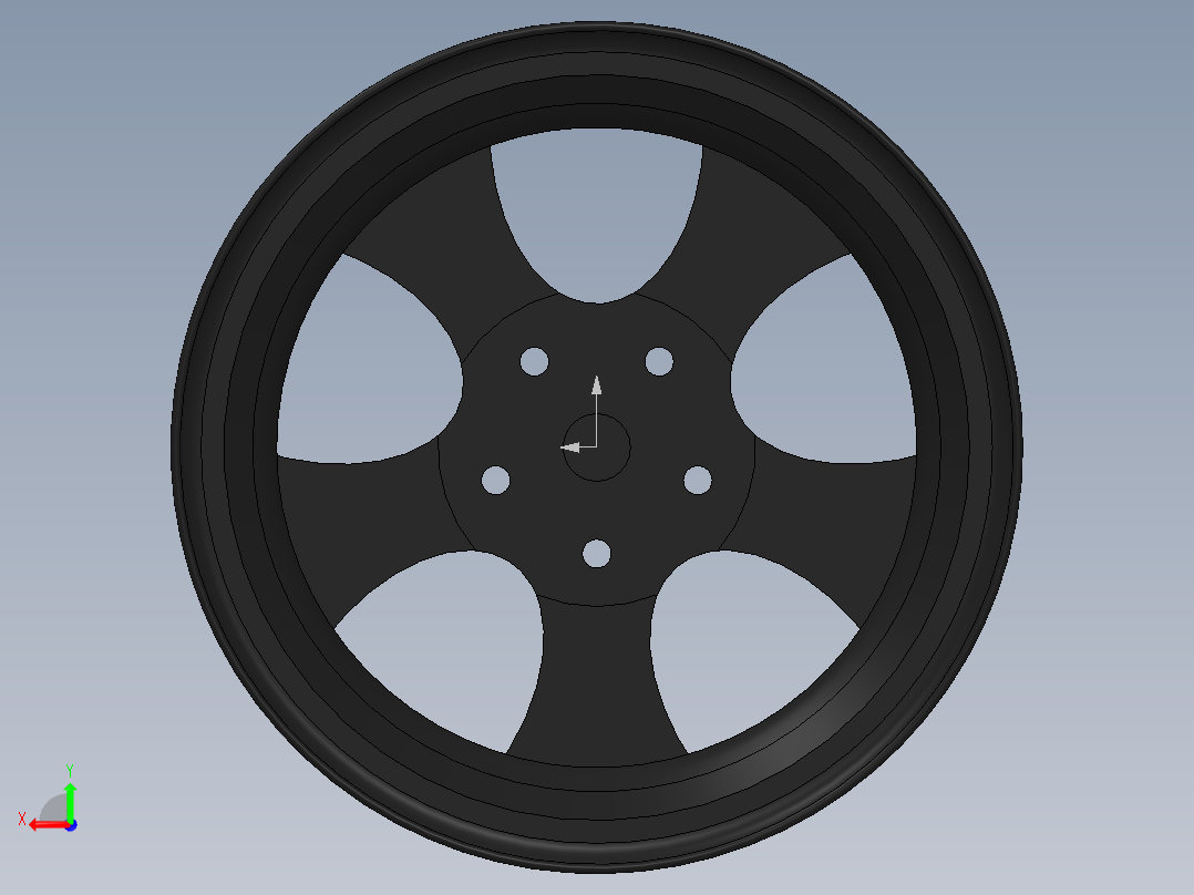 大众高尔夫4 17英寸轮圈后视图