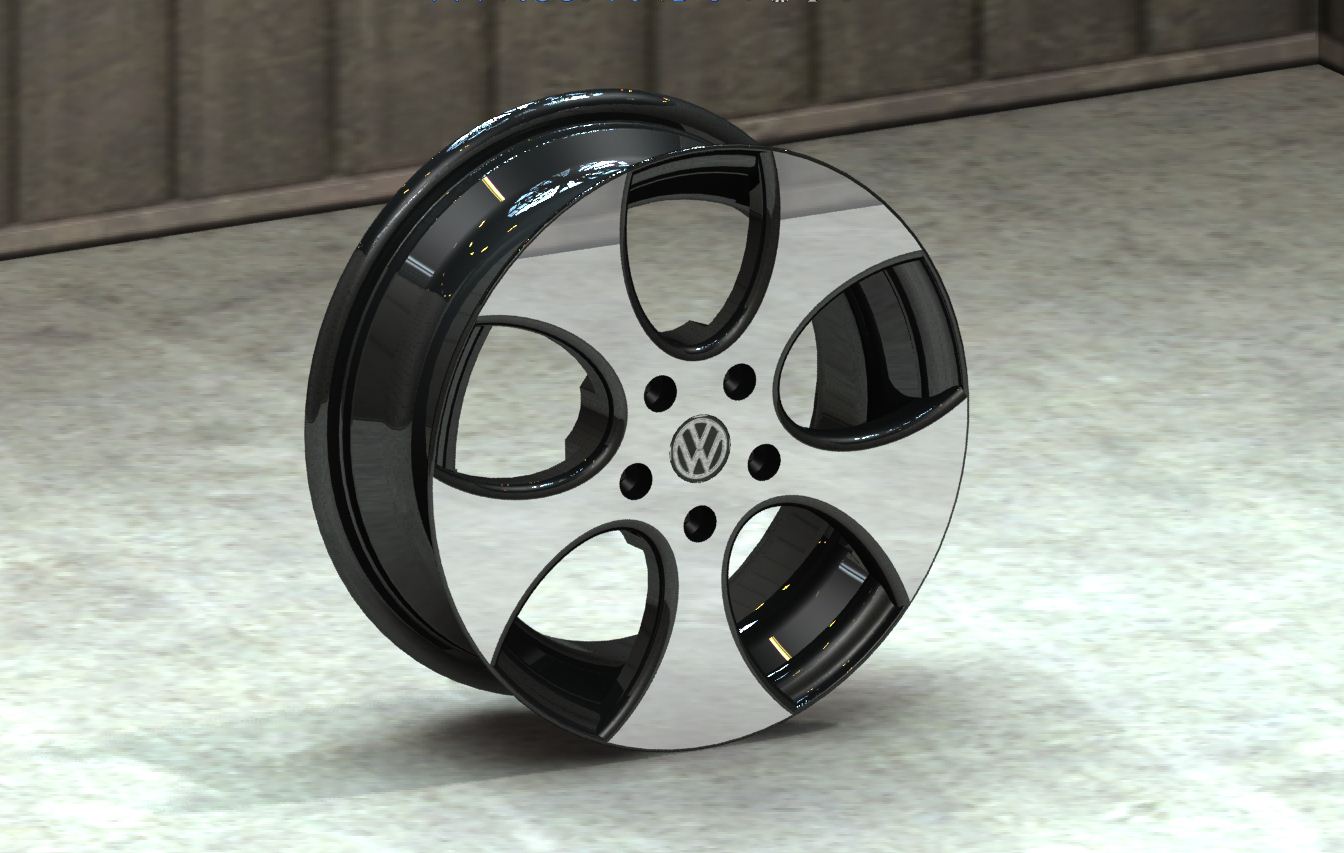 大众高尔夫4 17英寸轮圈