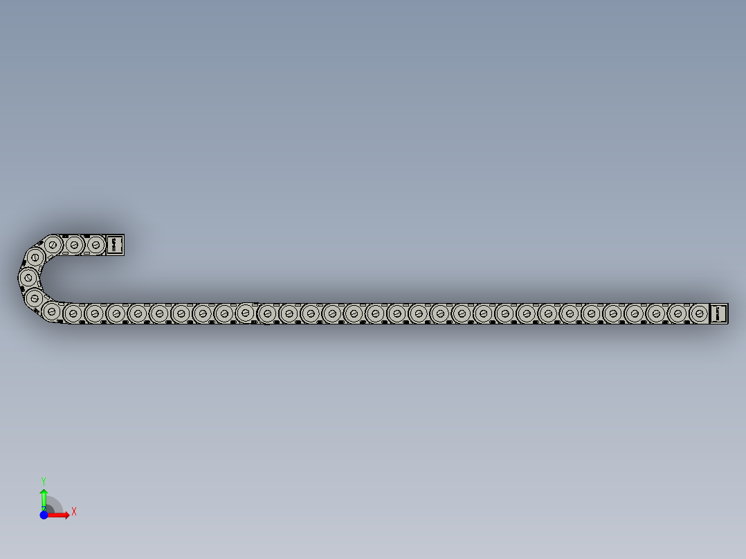 H30Q175S-桥式拖链stp2前视图