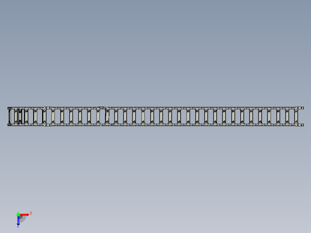 H30Q175S-桥式拖链stp2俯视图