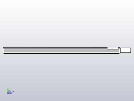 皮带直线轴半封闭可选导轨TPA-HNB-202D-140-L1750-ML-Y-P75-N3左视缩略图