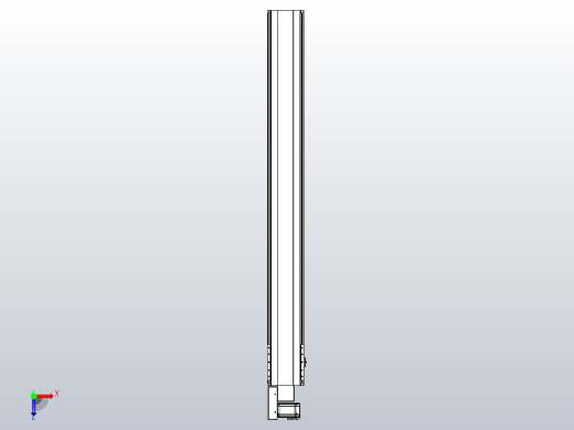 皮带直线轴半封闭可选导轨TPA-HNB-202D-140-L1750-ML-Y-P75-N3俯视缩略图