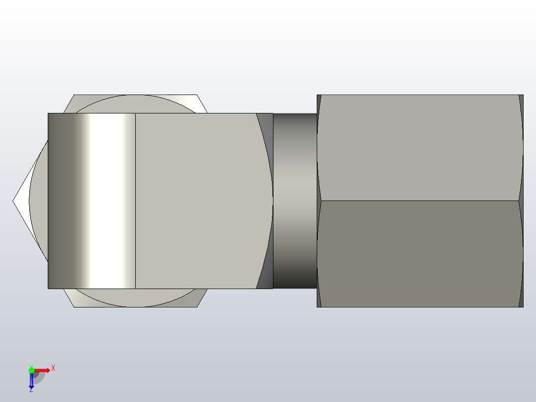EO管接头弯头W06SMS.stp俯视图