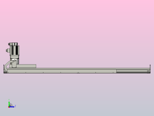 MFM22-BC-1000W-1500L齿轮齿条模组MFM22 最大负载150KG左视缩略图