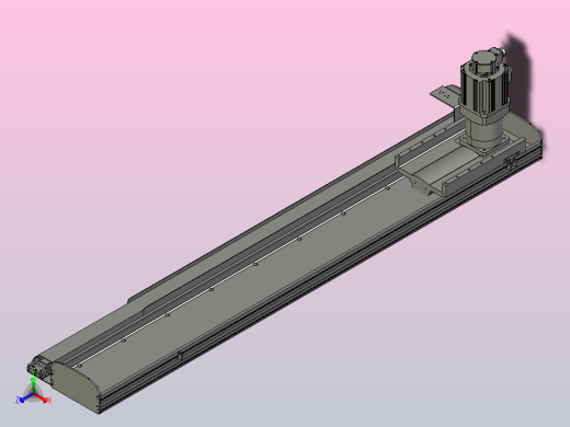 MFM22-BC-1000W-1500L齿轮齿条模组MFM22 最大负载150KG正等轴测缩略图
