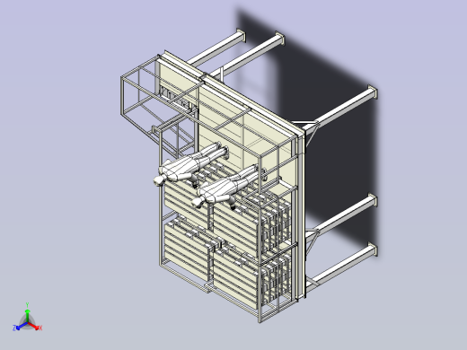 木质托盘存放钢结构平台设计