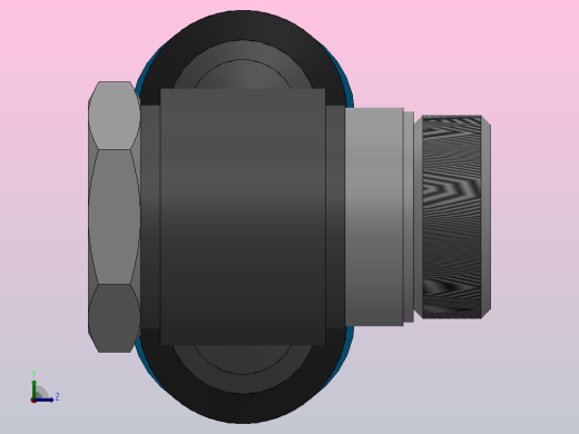 PAF-G双管串联接头-G螺纹[PA12-G04]左视缩略图