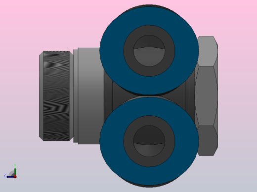 PAF-G双管串联接头-G螺纹[PA12-G04]右视缩略图