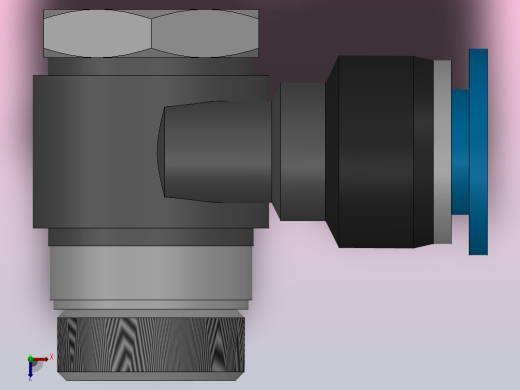 PAF-G双管串联接头-G螺纹[PA12-G04]俯视缩略图
