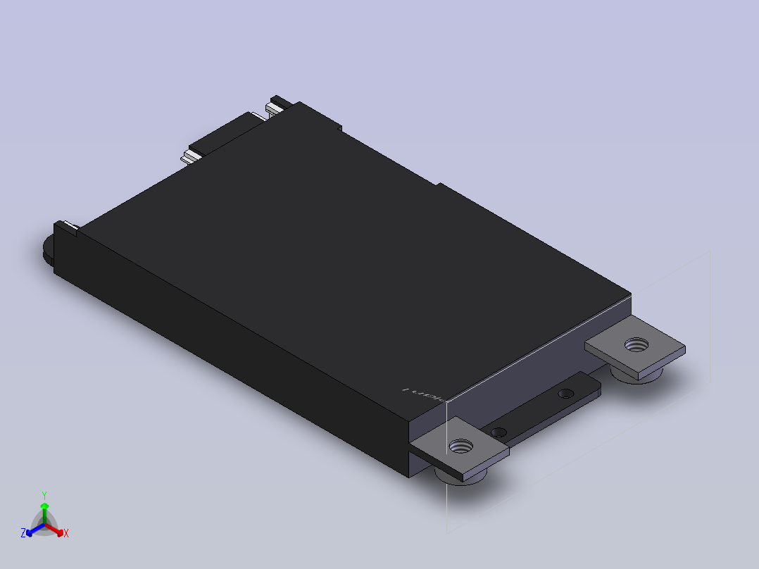 A0004833-Daly BMS 7-17s 锂离子电池 120A正等轴测图