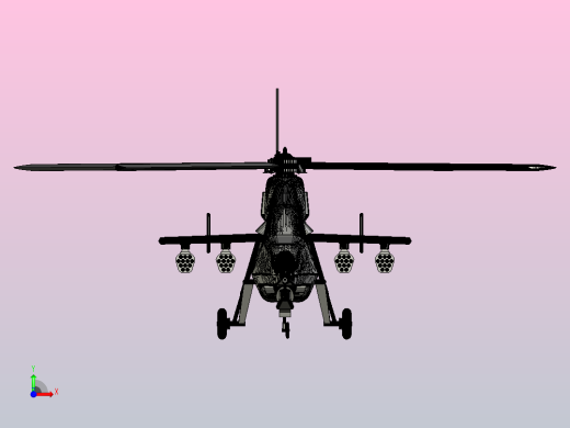 hal-light-combat-helicopter-lch飞机前视缩略图