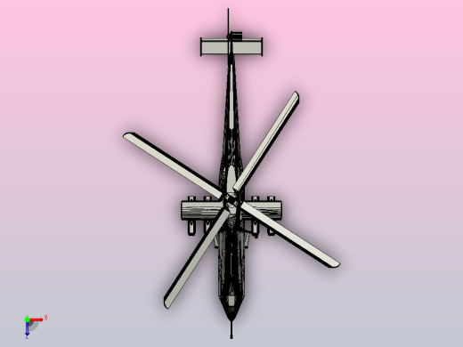 hal-light-combat-helicopter-lch飞机俯视缩略图