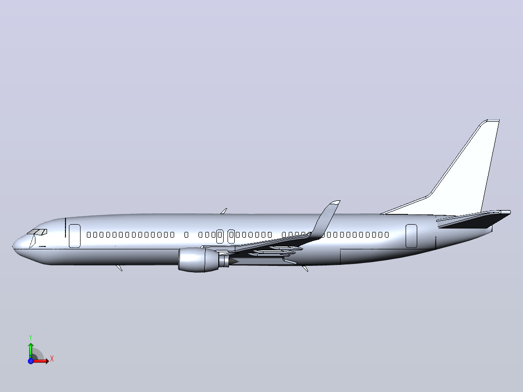 波音737 800 102前视图