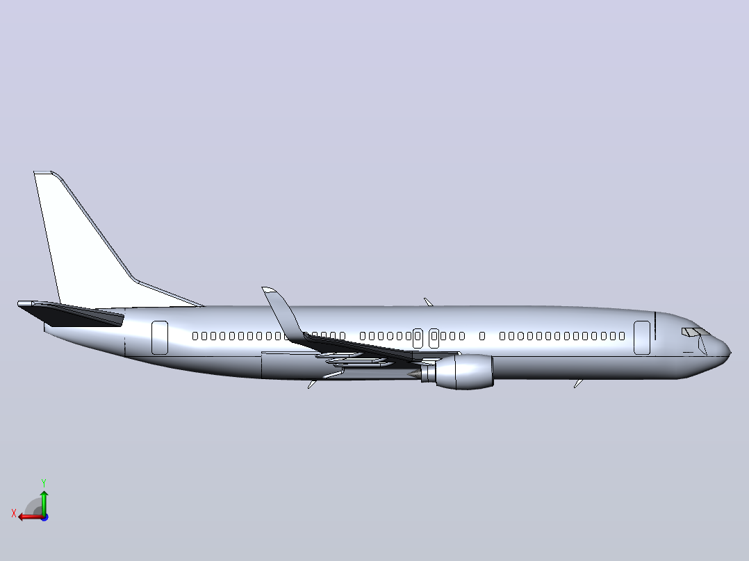 波音737 800 102后视图