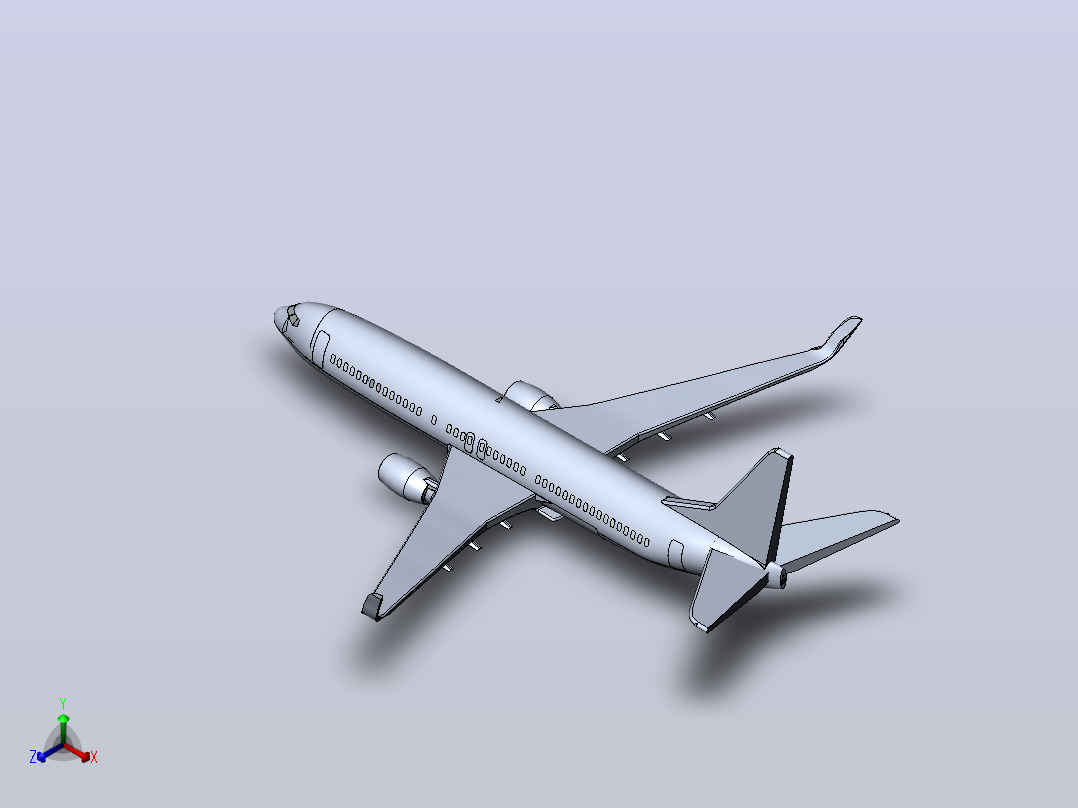 波音737 800 102正等轴测图