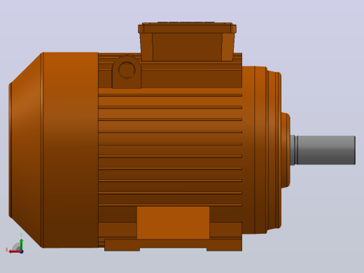 5.5 KW 1500-3000 rpm Gamak 电机后视缩略图