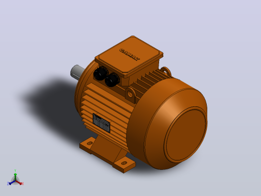 5.5 KW 1500-3000 rpm Gamak 电机正等轴测缩略图