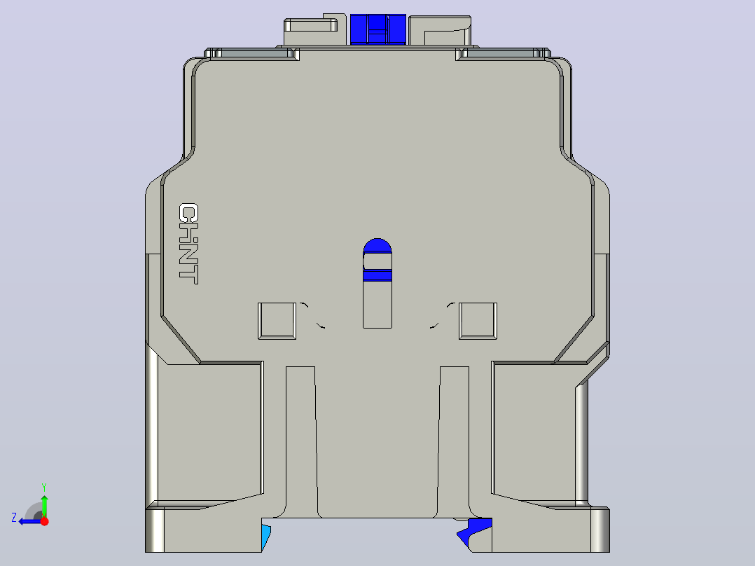 NXC-06_N～16_N交流接触器三维模型202204 (1)右视图