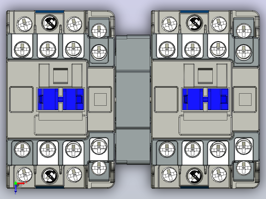 NXC-06_N～16_N交流接触器三维模型202204 (1)俯视图