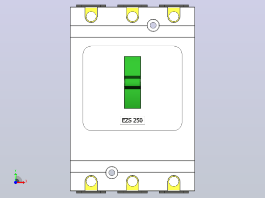 塑壳断路器3P 250施耐德，EZS250前视缩略图