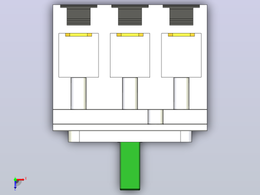 塑壳断路器3P 250施耐德，EZS250俯视缩略图