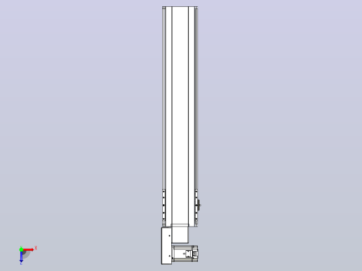 皮带直线轴半封闭可选导轨TPA-HNB-175D-140-L800-ML-Y-P75-N3俯视缩略图