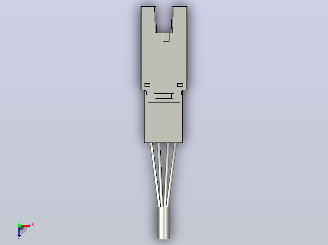 槽型传感器开关传感器ZJF40-676-N-D俯视图
