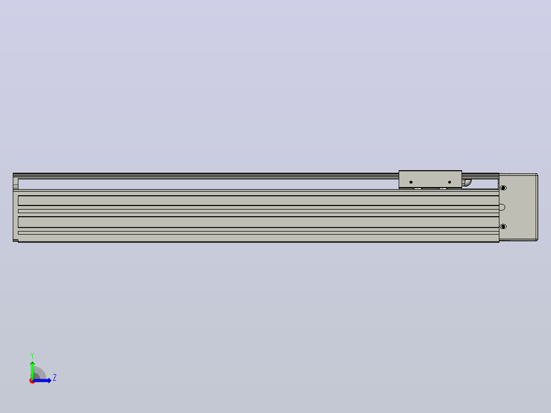 日规模组半封闭丝杆TPA-HNR-65S-1610C-L350-MR-C-P10-N3左视图