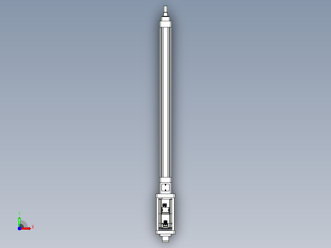 轻载电动缸TPA-ESR40-1210C-L550-M-CA-W-P40-C3前视图
