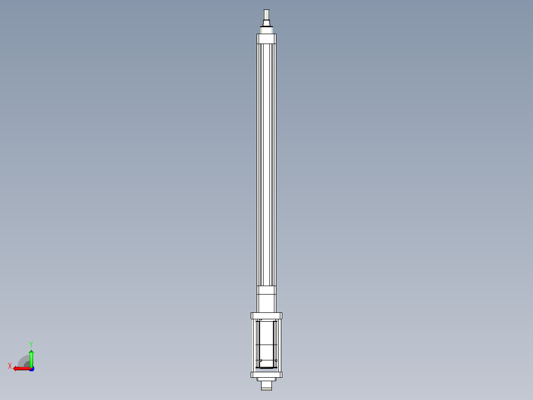 轻载电动缸TPA-ESR40-1210C-L550-M-CA-W-P40-C3后视图
