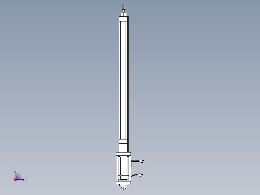 轻载电动缸TPA-ESR40-1210C-L550-M-CA-W-P40-C3左视图