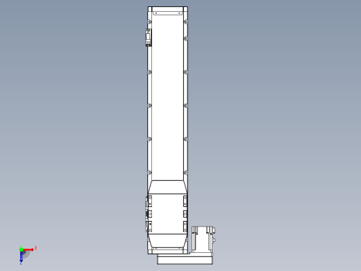 滚珠丝杠直线轴内置导轨TPA-GCR-120-1610C-L500-ML-M40-N3俯视缩略图