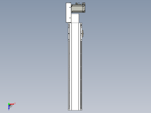 皮带直线轴半封闭可选导轨TPA-HNB-105D-90-L450-MR-C-P20-N3俯视缩略图