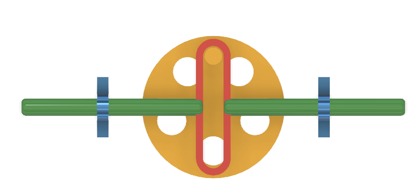 斜轭式机械模型