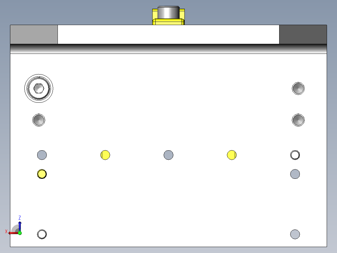 检查探针的间隔调整机构后视图