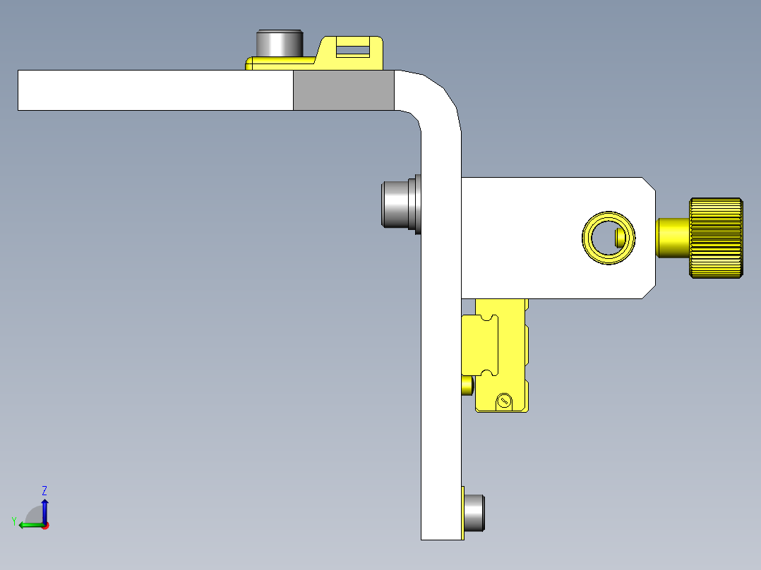 检查探针的间隔调整机构左视图