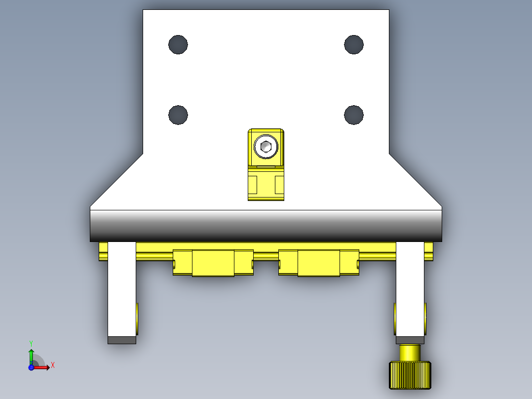 检查探针的间隔调整机构俯视图