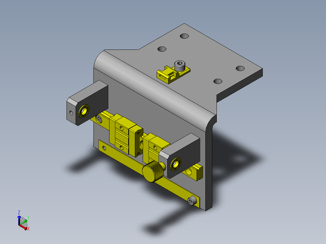 检查探针的间隔调整机构正等轴测图