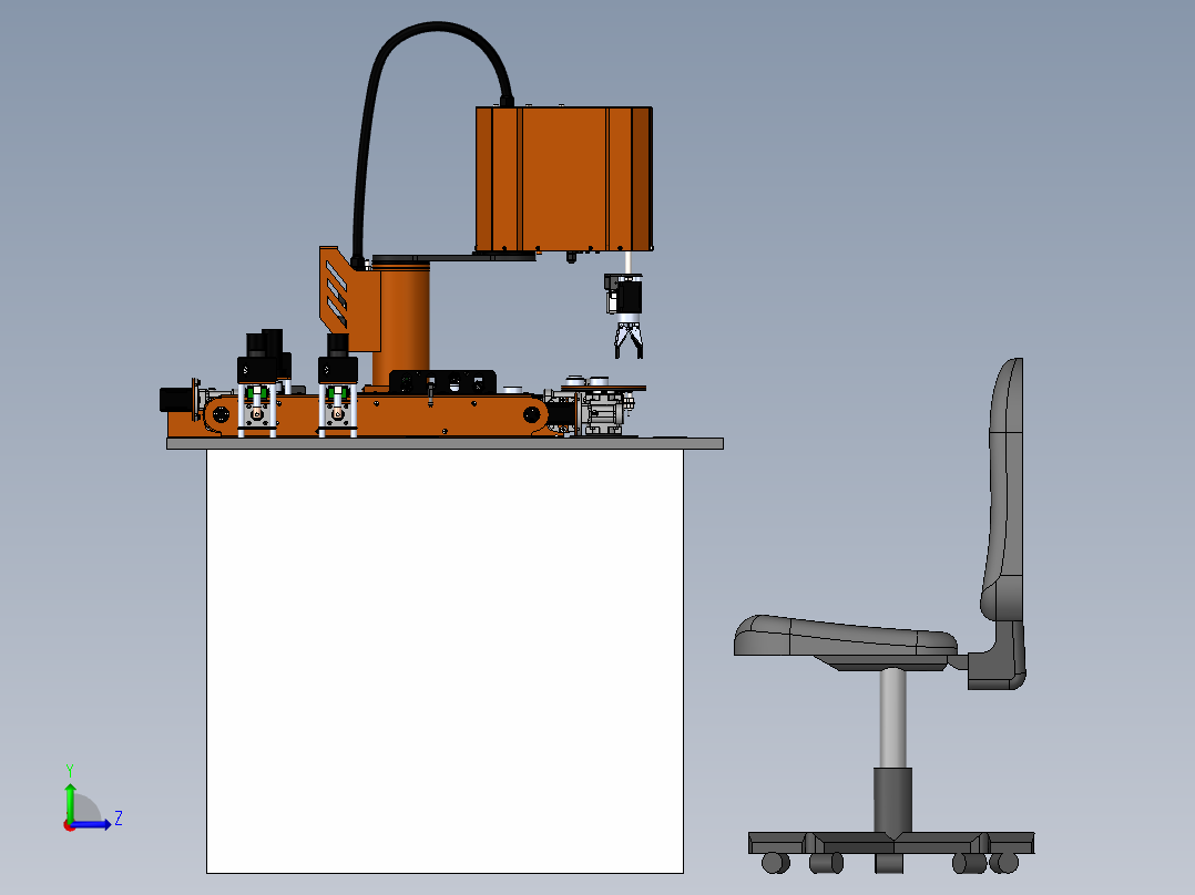 educational-cncn-robotic-arm SW左视图