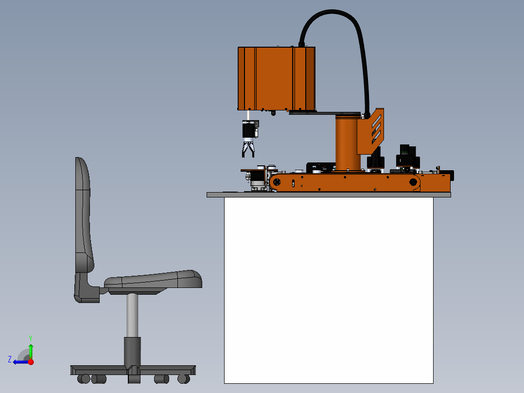 educational-cncn-robotic-arm SW右视图